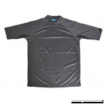 Remeetou Men's Surf Short Sleeve Round Neck T Shirts Sun Protection Quick-Dry Rashguard Swim Shirt Charcoal B07Q8GFQTK